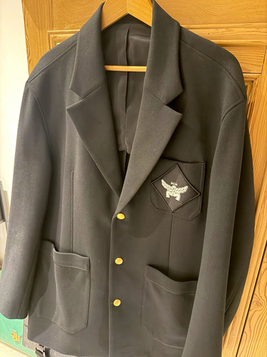 Mcm logo patch ponte blazer - ponte,